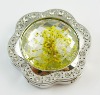 Wholesale fashion flower rhinesntone bag hooks for promotional