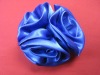 Wholesale elegant seablue artificial brooch silk flower