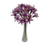 Wholesale 13"Plastic flower Agapanthus w/arcylic water glass