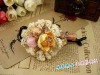 Wholesale 2011 fashion silk daisy flower hair clip