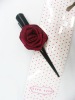 Wholesale colored silk flower hair clip