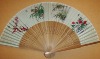 Wholesale Mix Flower printing Silk ladies hand fan