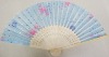 Wholesale Mix Flower printing Ladies bamboo silk hand fan
