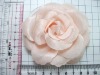 Wholesale pale red artificial brooch silk flower