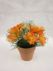 Wholesale artificial silk flower in the pot
