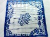 Wholesale silk satin printed flower scarf