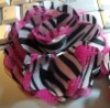 3'' Zebra Satin mesh silk flowers YL01675