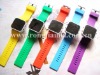 Wholesale 2011 hot sale silicone Led digital watch with digital face