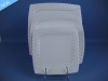 Wholesale White magnesium ceramic dinner plate