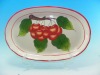 Wholesale ceramic oval white dinner plate