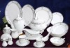 Wholesale porcelain sivler dinner set for turkish