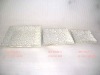 Wholesale white ceramic flower embossed dinner plates
