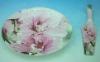 Wholesale dinner porcelain cake plates with scoop set