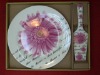 Wholesale dinner ceramic cake plate with scoop set