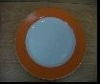Wholesale 10.5" decal porcelain dessert plate