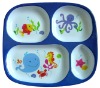 Wholesale child's melamine divided dinner tray