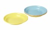 Wholesale round dinner plate serving dishes homewear set plastic plate