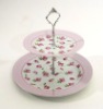 Wholesale 2 tier melamine fruit cake plate