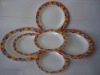 6pcs melamine dinner plate with design