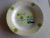 melamine food plate with design