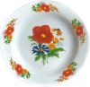 melamine plate with flower design