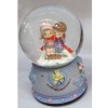 Wedding glass snow globe