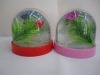 Photo frame snow globe,plastic snow globe,photo frame water globe,plastie snow globe with photo inset