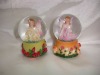 Wholesale Polyresin angel water ball for gifts (water globe crafts, angel globe)