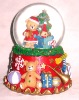 Wholesale Polyresin litter bear water globe