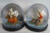 Halloween ghost snow globe