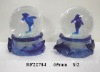 Wholesale dolphin polyresin water globe ball(polyresin gifts,home decoration)