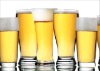 Wholesale CLEAR WITH DECAL BEER GLASS