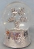 Electroplated Polyresin Snow Globe