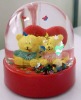 Wholesale acrylic bear snow globe souvenirs