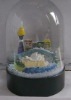Wholesale acrylic building snow globe