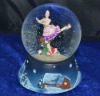 Wholesale acrylic dance snow globes craft
