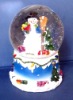 Wholesale Polyresin snowman snow globe decoration
