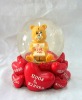 Wholesale Polyresin Valentine's Day Teddy Bear With I love You Water Globe