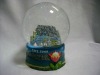 Wholesale 100mm hotsale polyresin snow globe souvenir gift