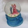Wholesale fashion resin and glass water globe with valentine