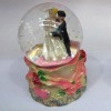 Wholesale glass water globe with polyresin base