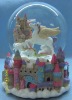 Wholesale Horse and Castle Polyresin water Globe