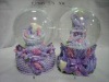 Wholesale flower basket snow\water globe
