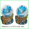 Fashionable promotional gifts dolhpin resin water ball