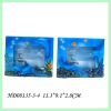 11.3*9.1*2.8cm resin photoframe with dolhpin