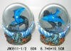Wholesale 60mm dolphin polyresin water ball with light