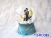 Wholesale LED water globe ,resin crafts