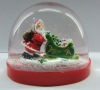 clear acrylic snow globe