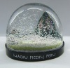 green hill snow globe
