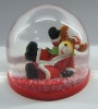 cartoon animal snow globe